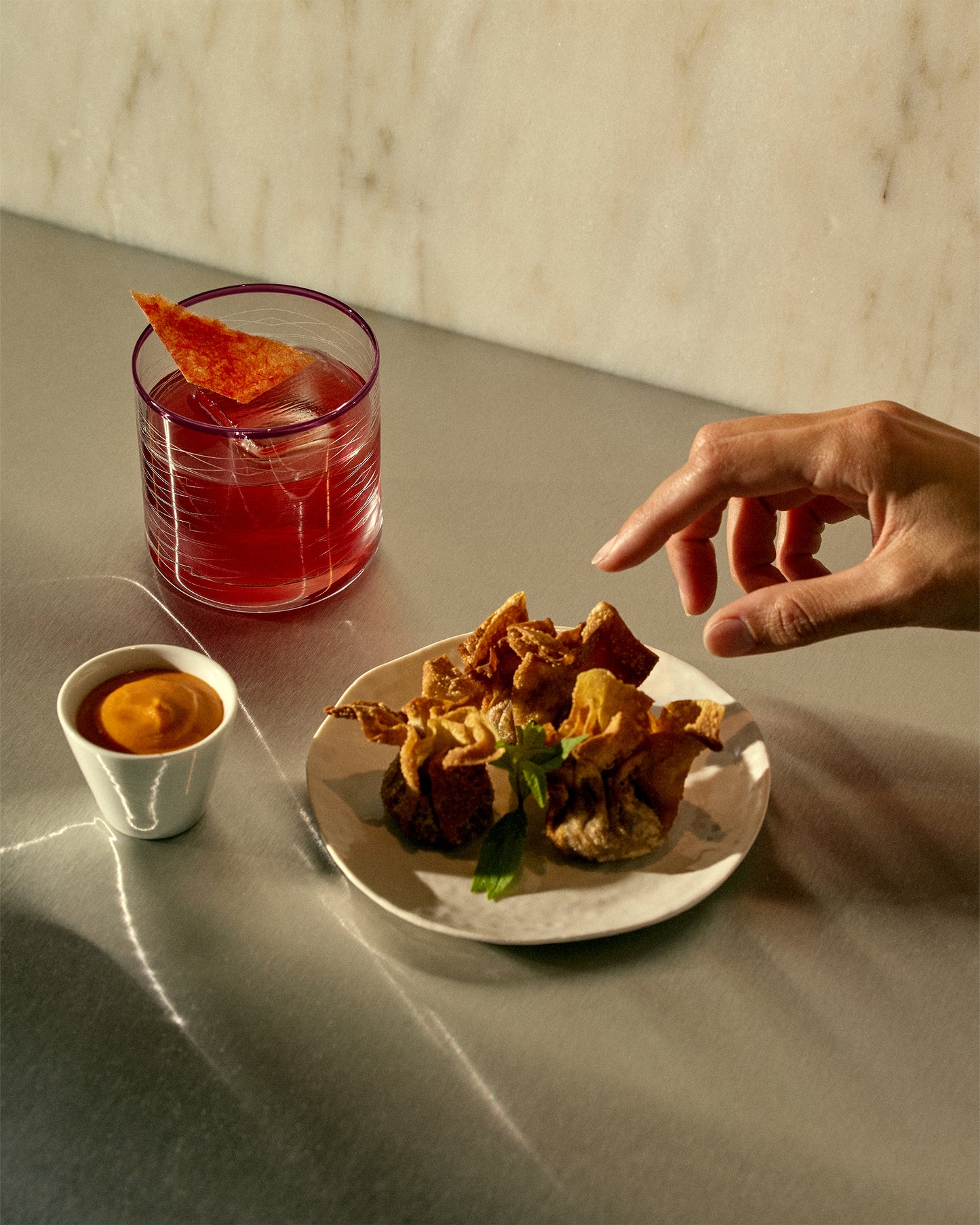 Coffret x2 Verres Old Fashioned - Aubergine