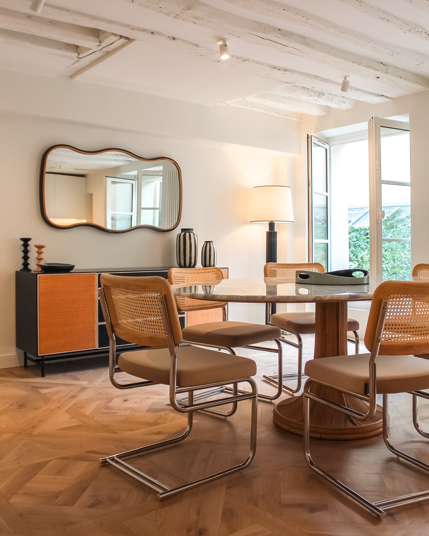 Noto 3 Waves Mirror - Black