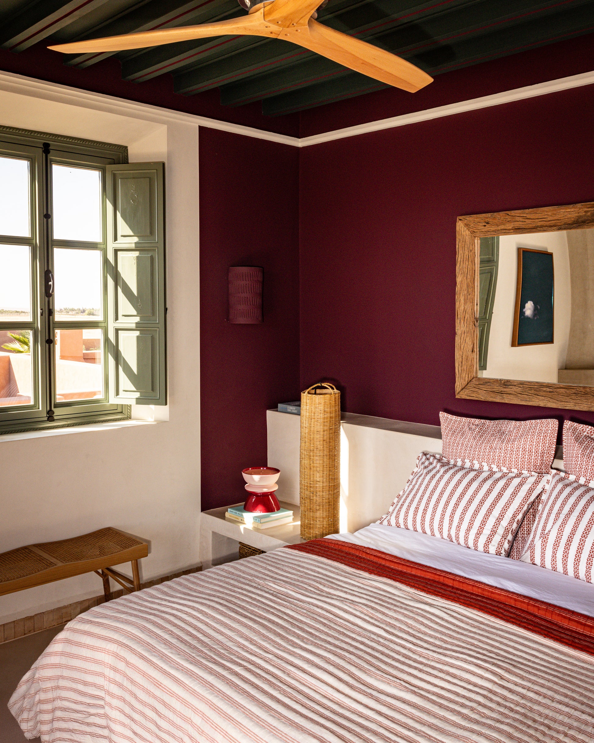 Lot de 2 taies d'oreillers Sierra - Terracotta haut de gamme Maison Sarah Lavoine Terracotta Coton  65 cm 65 cm 4