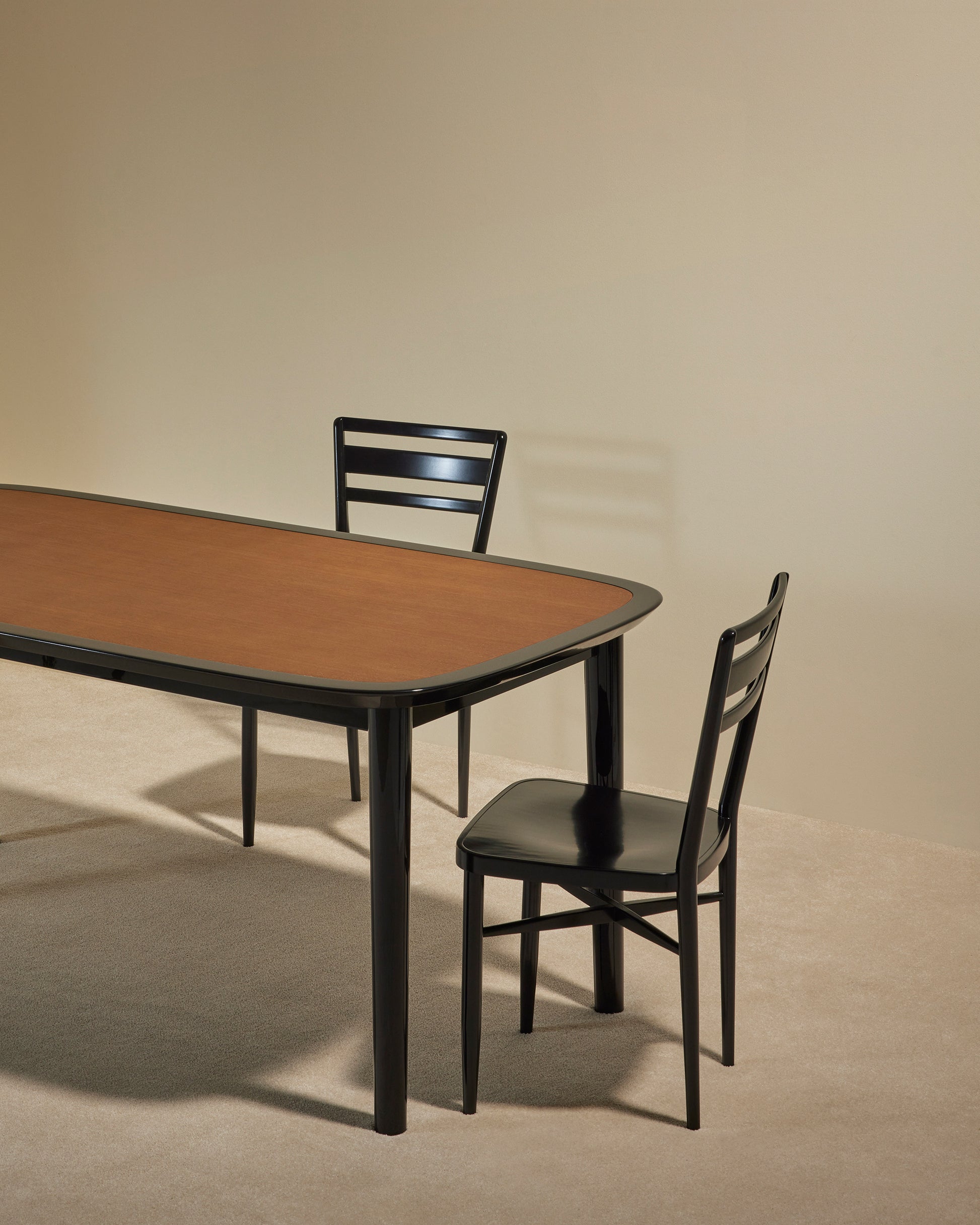 Table Equilibre - Noir design Maison Sarah Lavoine Noir Chêne  180 cm 75 cm 4