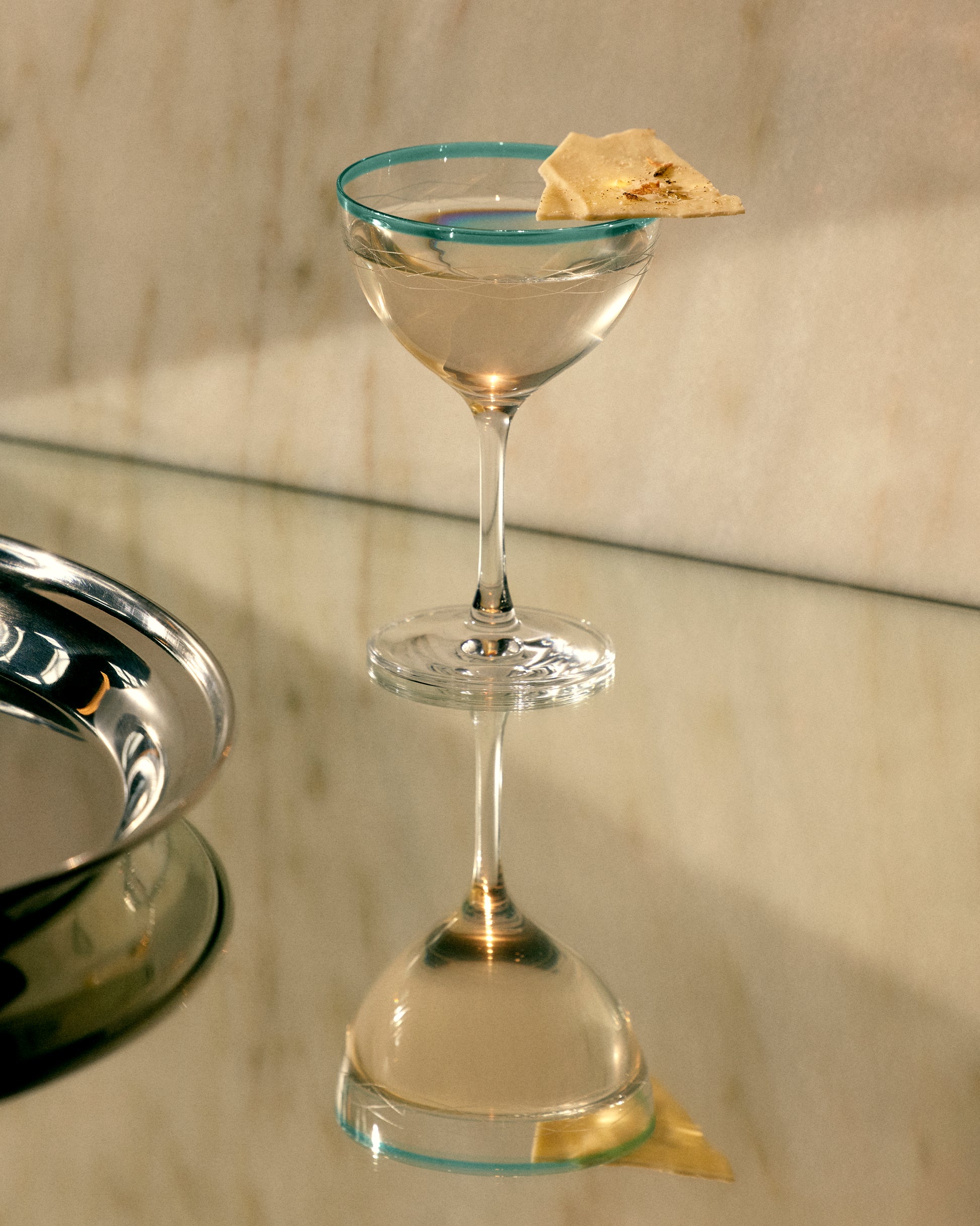 Coffret x2 Coupes Nick & Nora - Bleu Sarah design Maison Sarah Lavoine Bleu Sarah Verre  14,3 cm 3