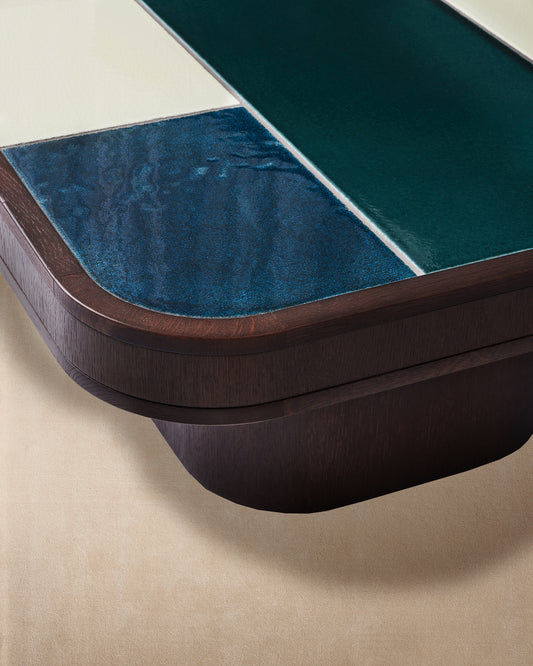 Table Basse Dani Bleu - Bleu design Maison Sarah Lavoine Bleu Lave émaillée 145 cm 40 cm 3