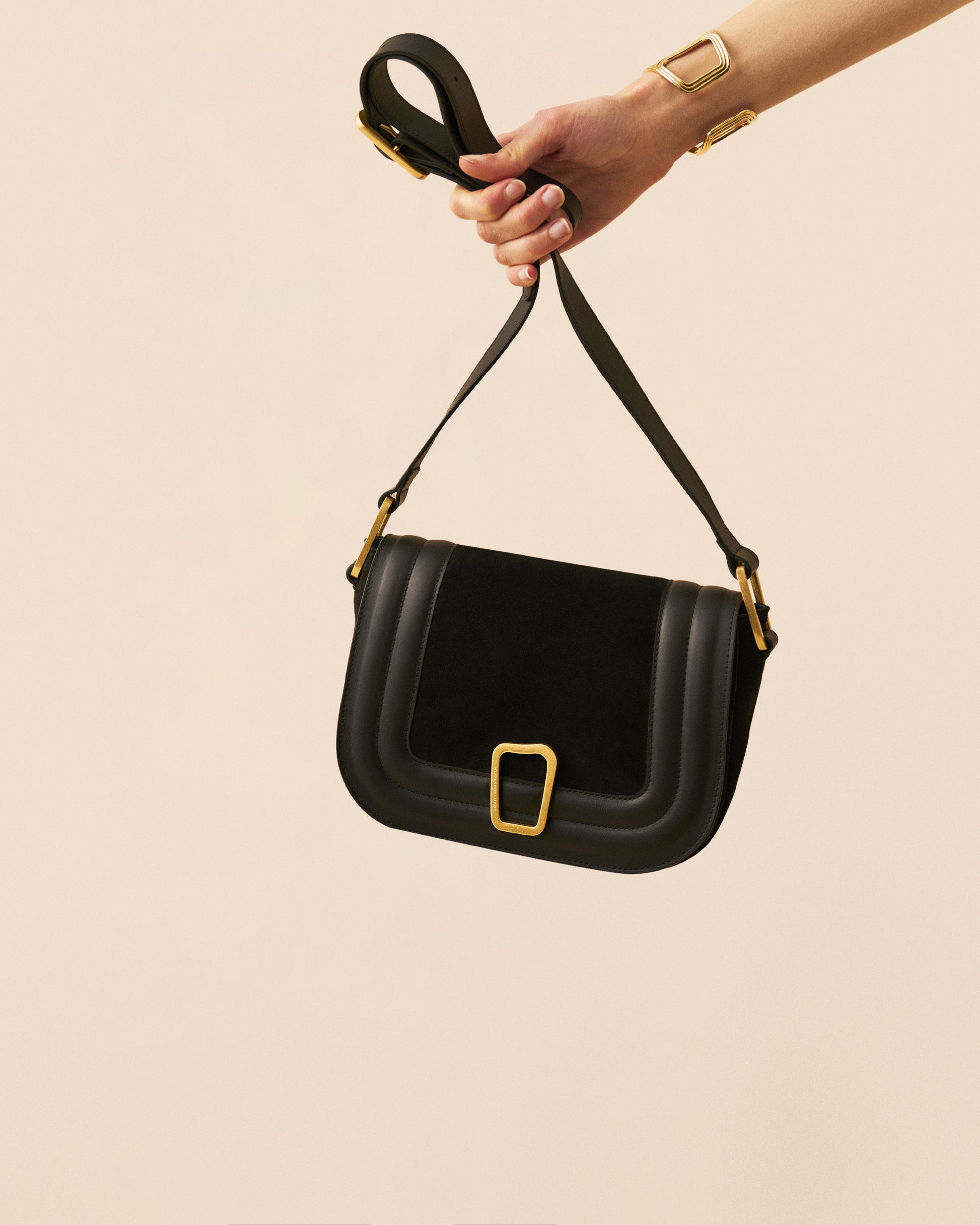 Sac Barth - Noir tendance Maison Sarah Lavoine Noir  Moyen : 23 cm | Petit : 19 cm  Moyen : 16 cm | Petit : 16,5 cm  5