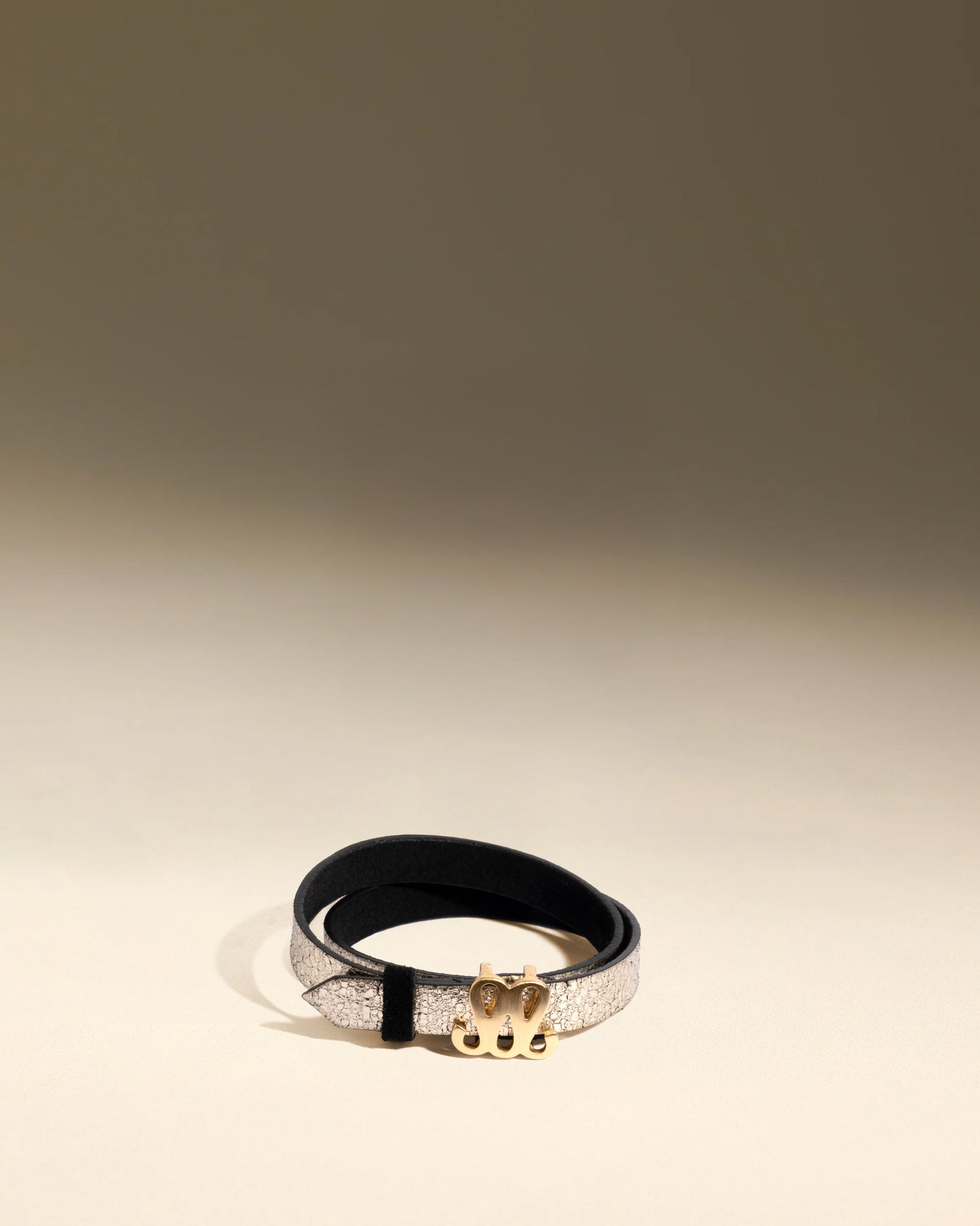 Monogram Bracelet - Black/Gold