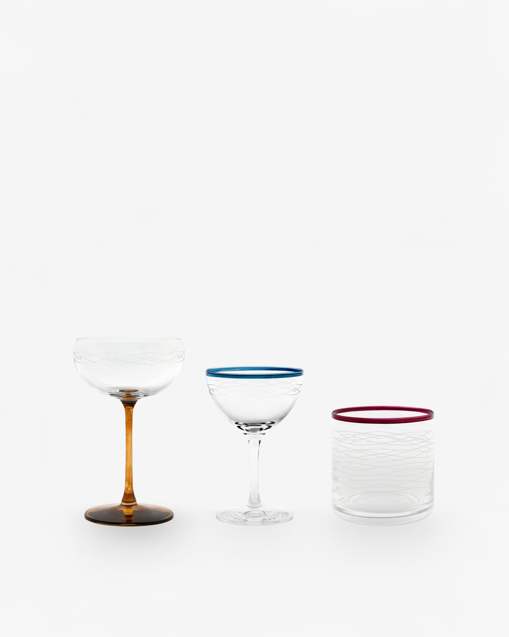 Coffret x2 Verres Old Fashioned - Aubergine design Maison Sarah Lavoine Aubergine Verre  8,8 cm 2