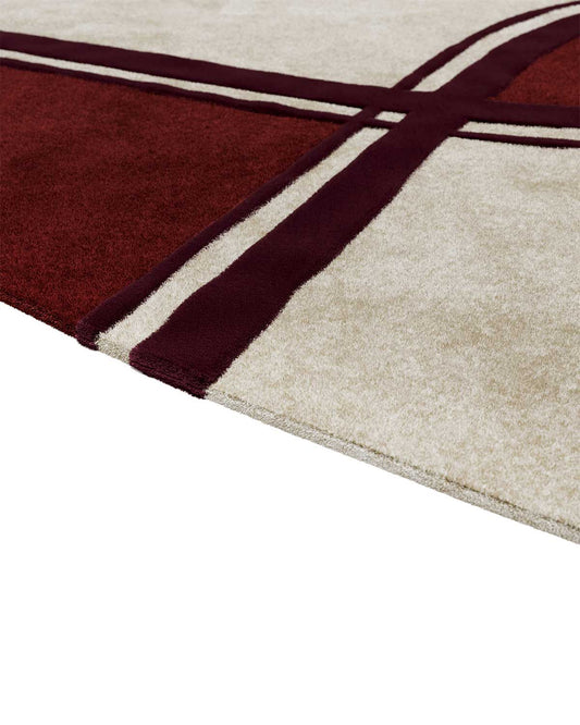 Tapis Twiggy - Aubergine design Maison Sarah Lavoine Aubergine Laine 250 cm 251 cm 3