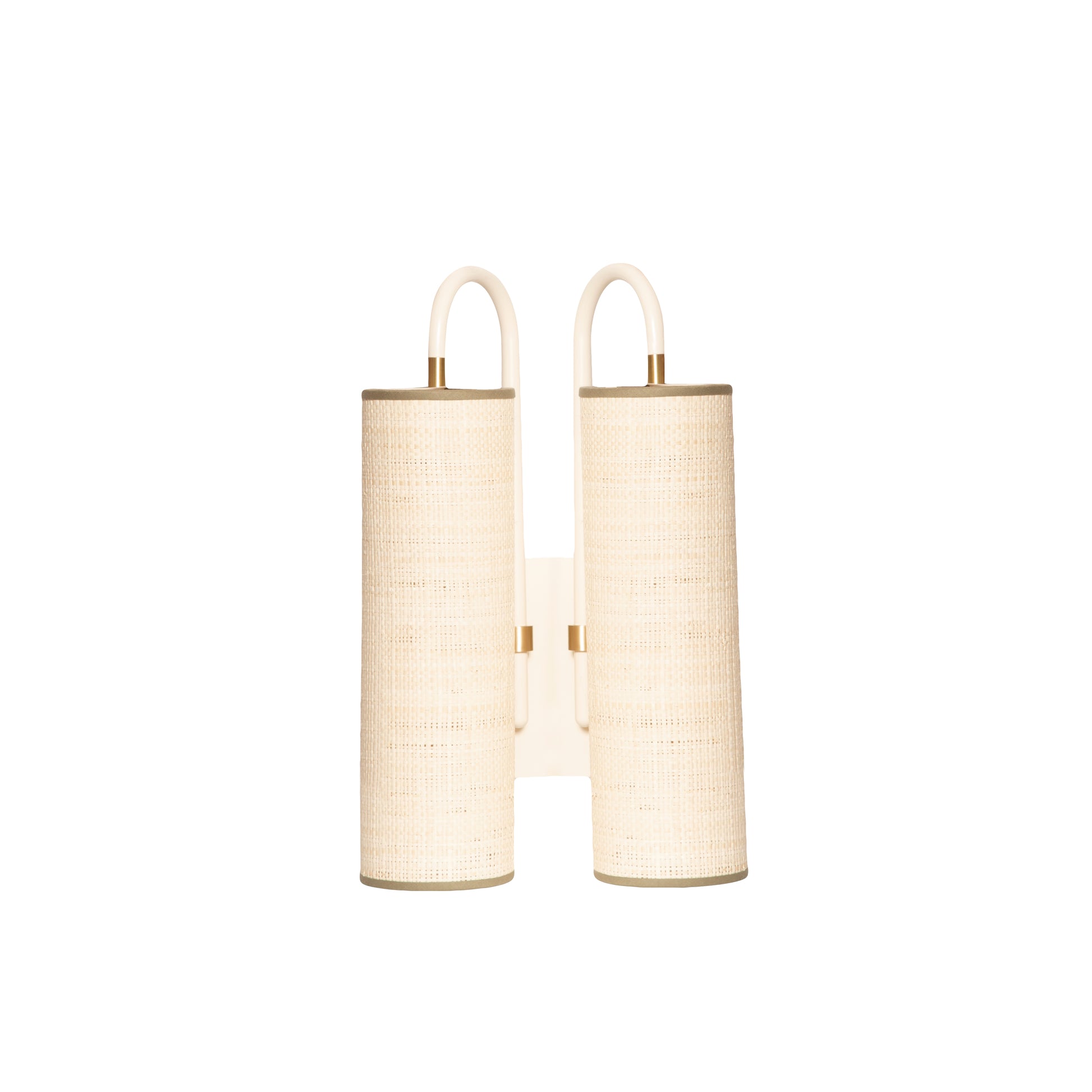 Applique Tokyo Double - Blanc design Maison Sarah Lavoine Blanc Rabane 23 cm 42 cm 3