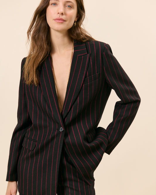 Veste Alesia - Rouge Viscose 1 - Mode Femme tendance