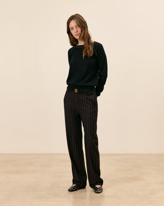 Pantalon Sevigné - Rouge Viscose 1 - Mode Femme tendance
