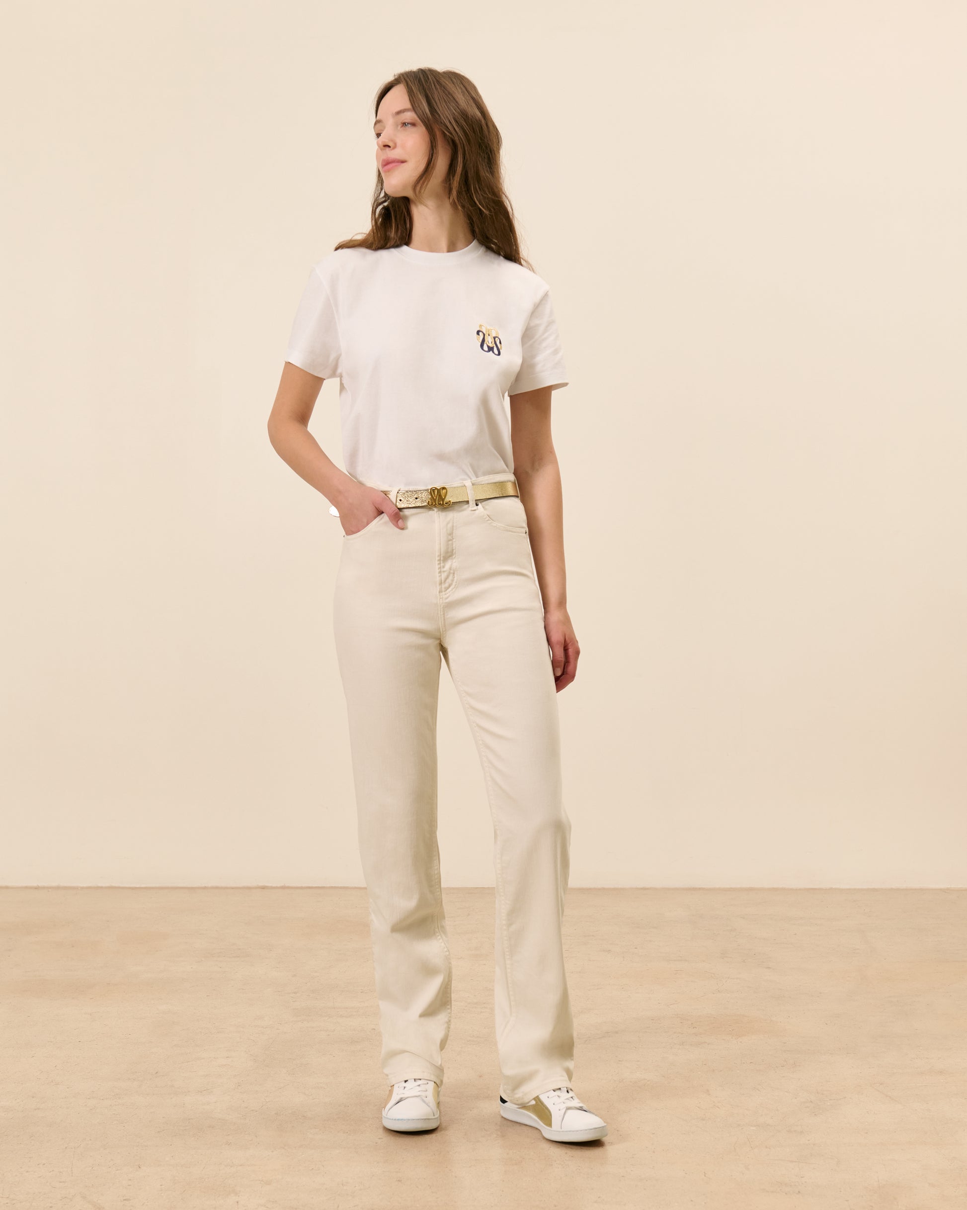 Jean droit Raspail - Ecru  2 - Mode Femme tendance