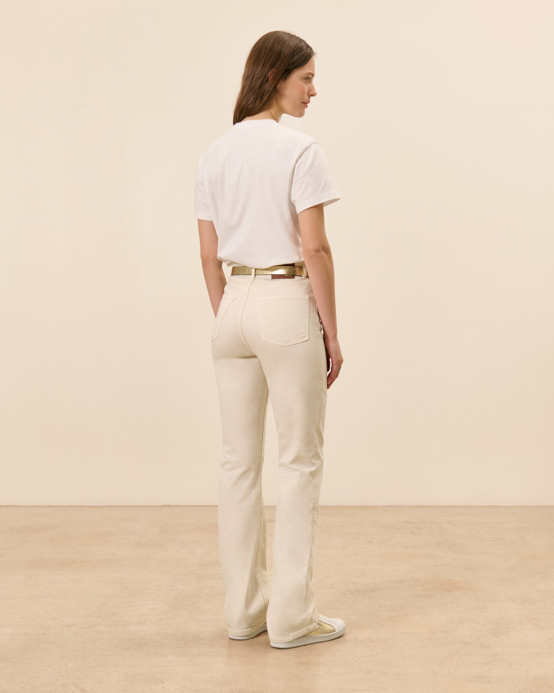 Jean droit Raspail - Ecru  4 - Mode Femme tendance
