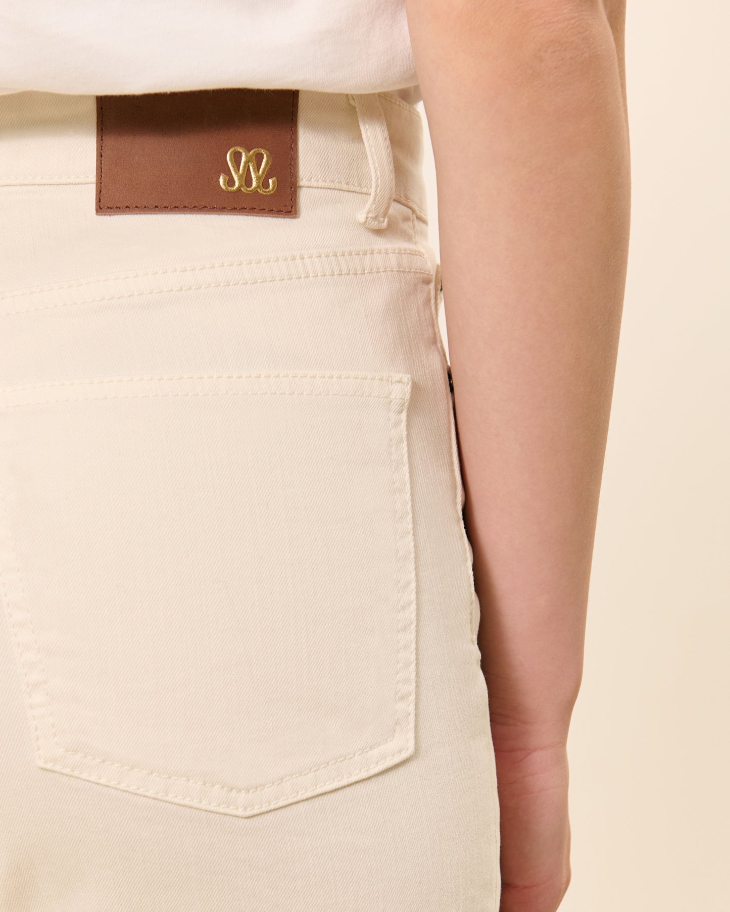 Jean droit Raspail - Ecru  3 - Mode Femme tendance