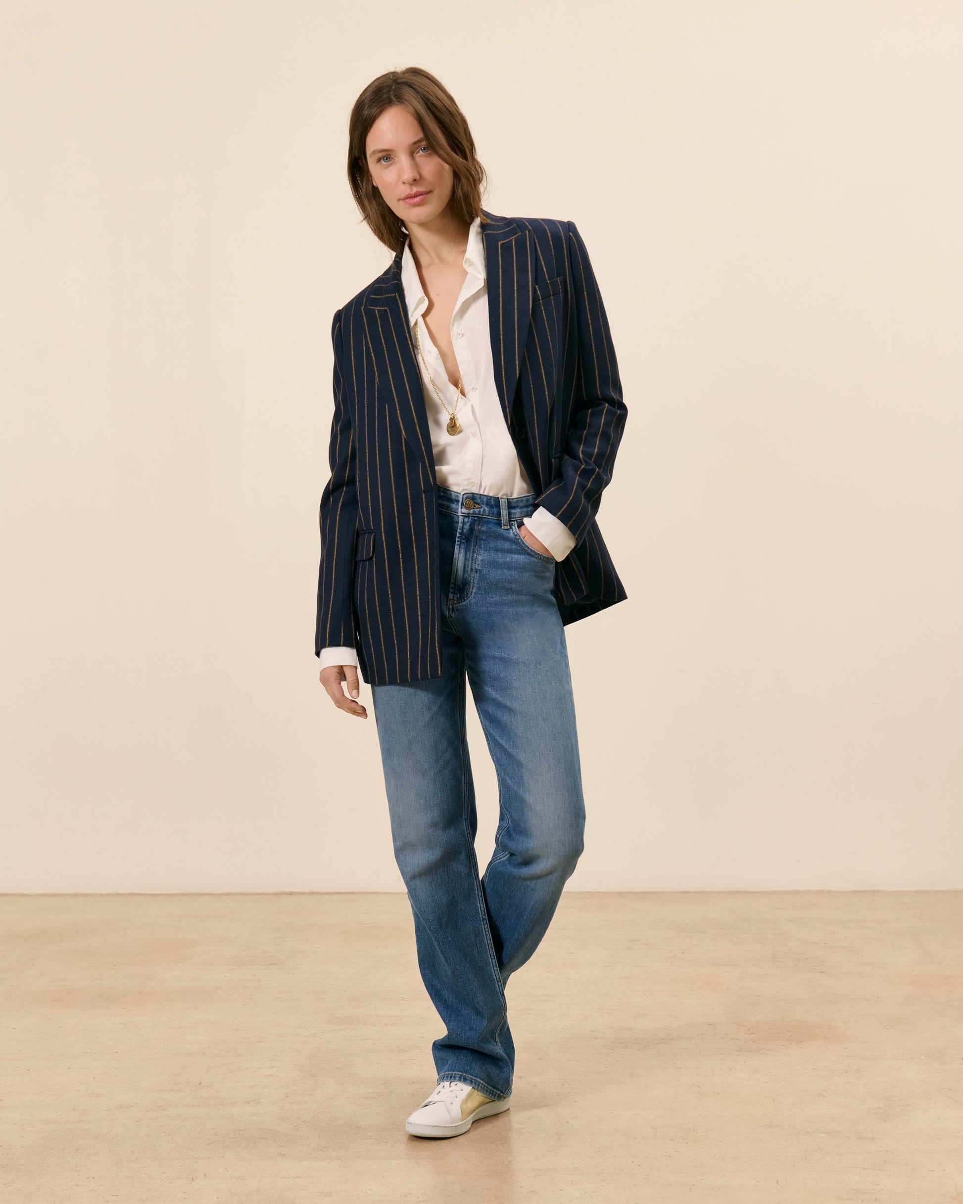 Veste Alesia - Ocre Viscose 1 - Mode Femme tendance