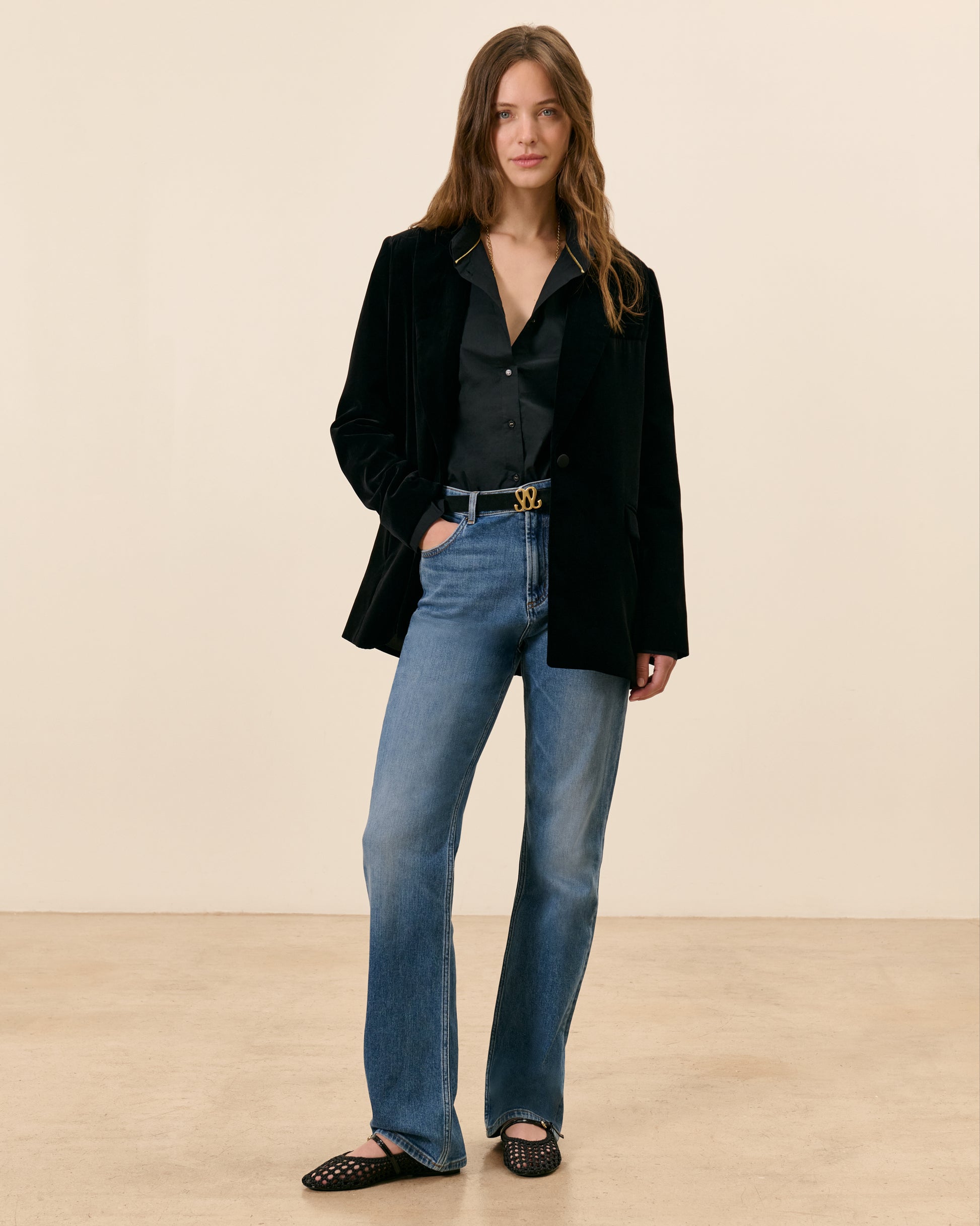 Veste Alesia - Noir Velours 1 - Mode Femme tendance