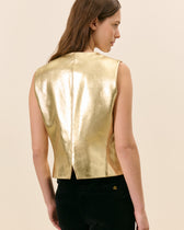 Gilet Mondor - Doré  4 - Mode Femme tendance