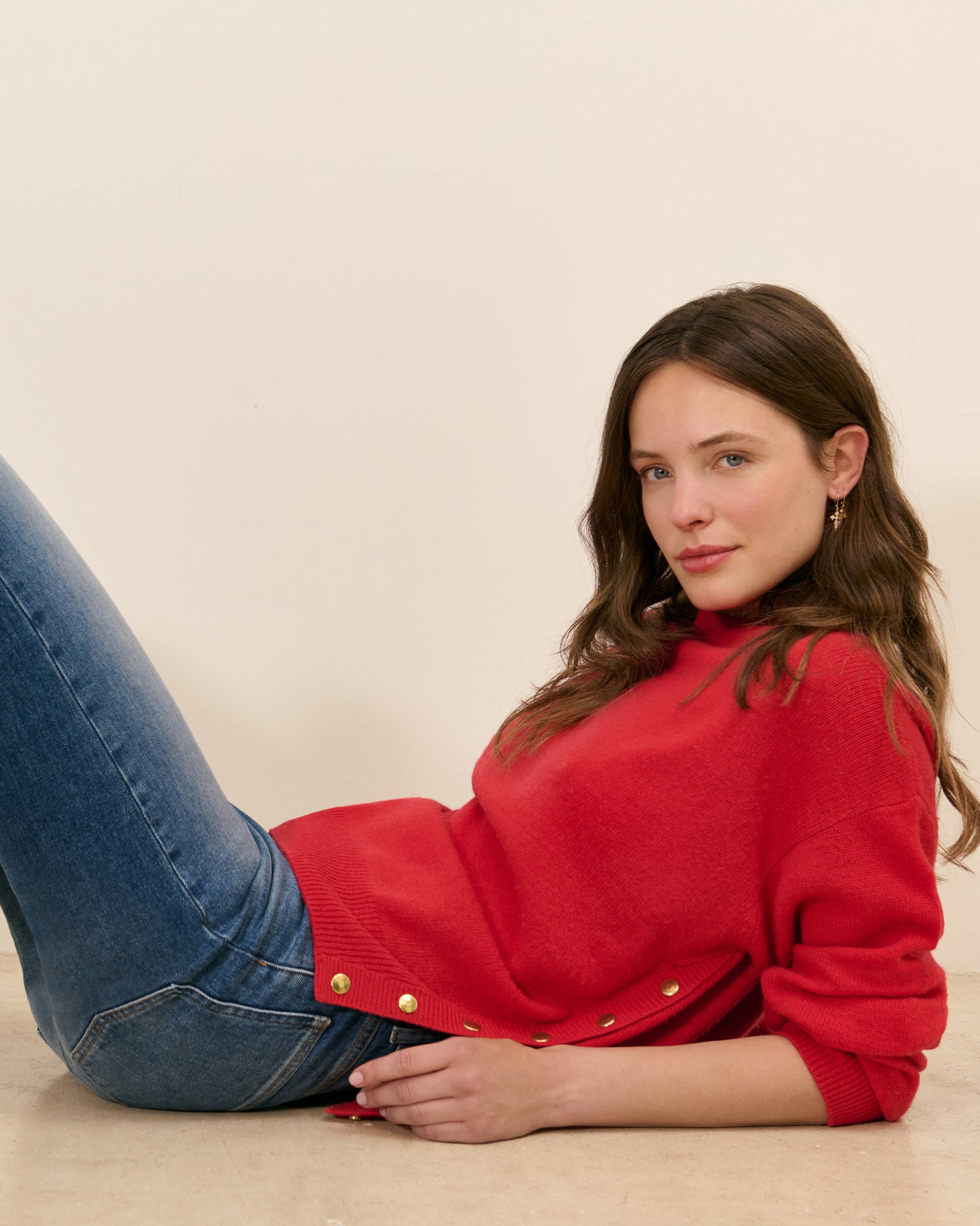 Pull Ranelagh - Rouge  4 - Mode Femme tendance