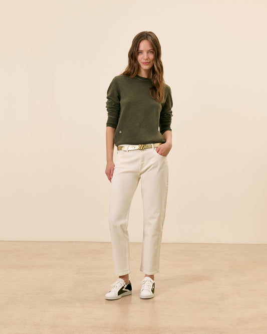 Pull Auteuil - Kaki Cachemire 1 - Mode Femme tendance