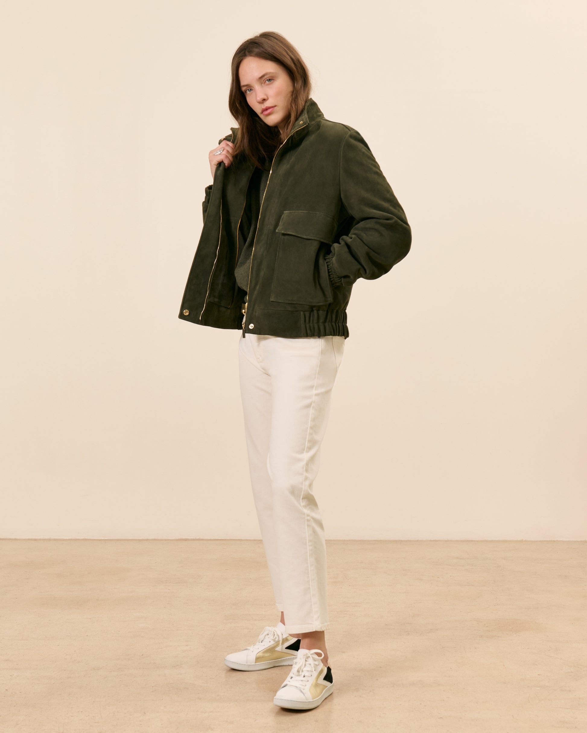 Blouson Alma - Kaki  2 - Mode Femme tendance