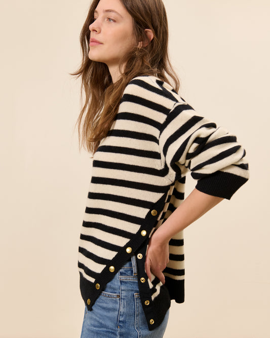 Pull Ranelagh - Ecru/Noir  3 - Mode Femme tendance