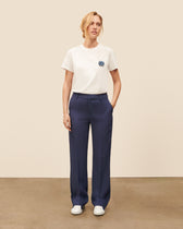 Pantalon Smoking à pince Iena - Bleu Nuit