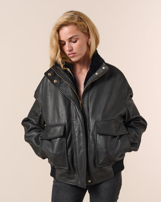 Blouson Alma Fourrure - Noir