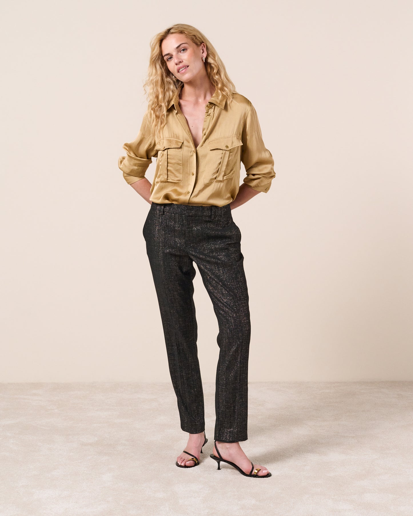Pantalon Richelieu - Noir Or