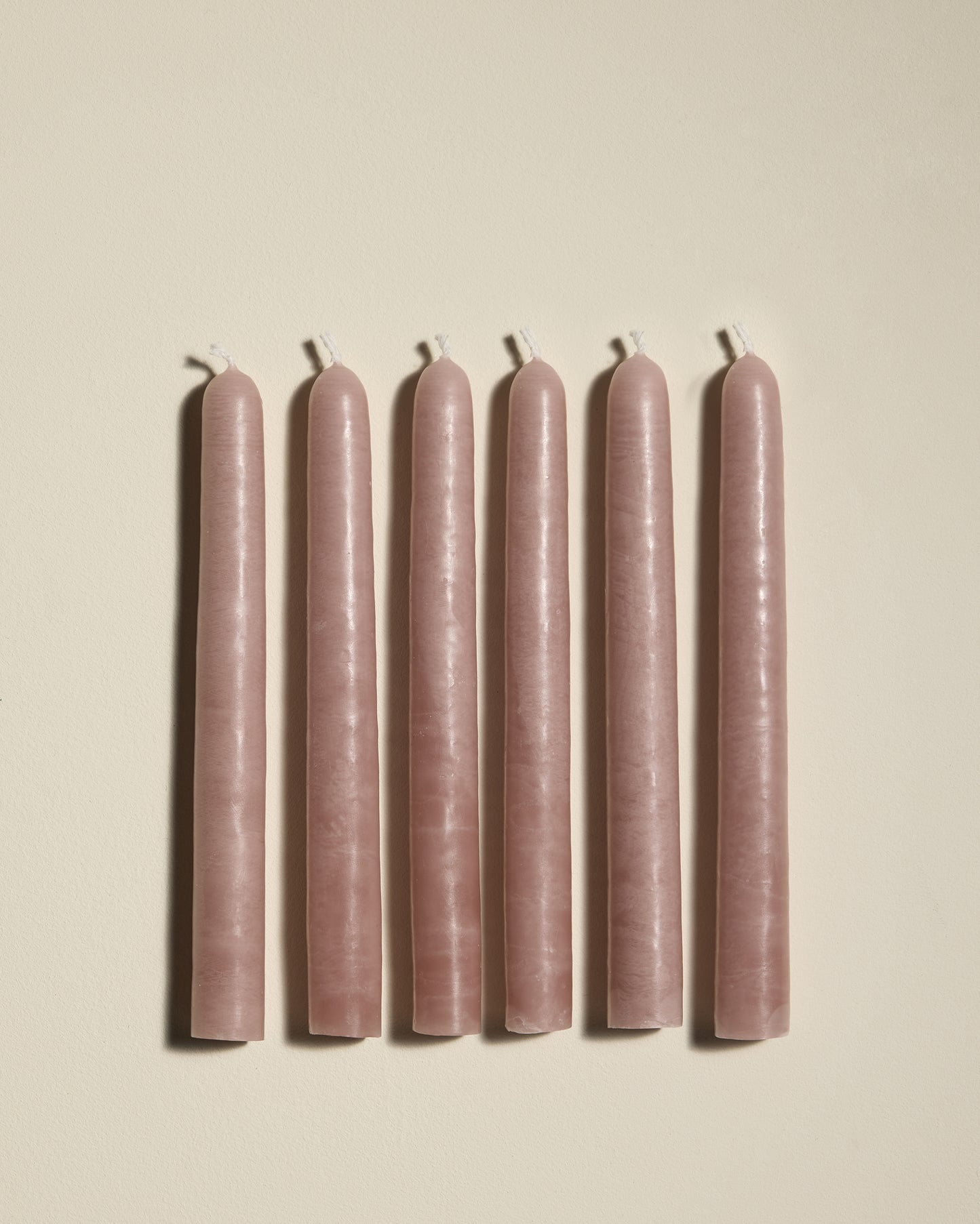 Candles X6pcs pink d2.2h20