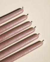 Candles X6pcs pink d2.2h20