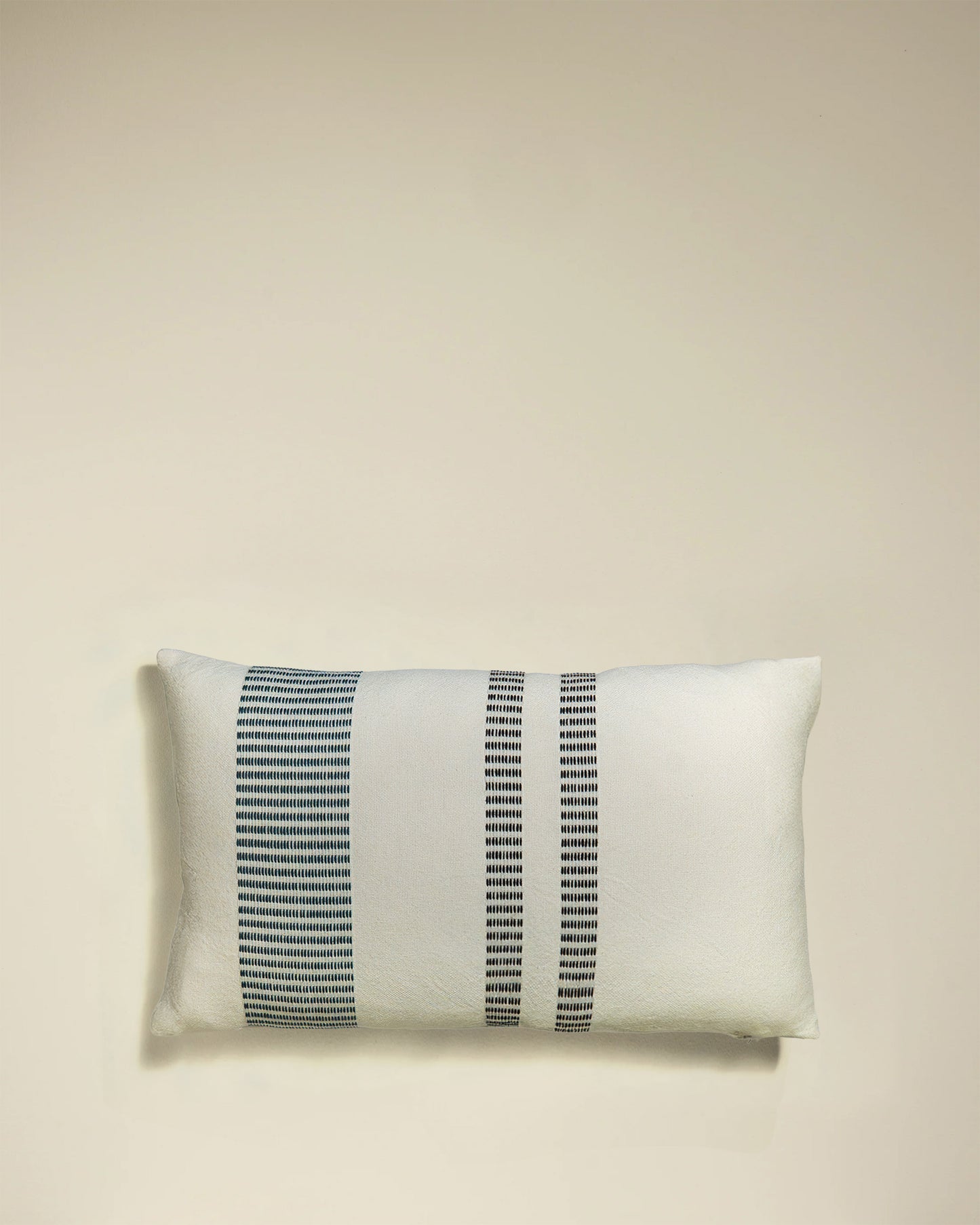 Passage Cushion - Ecru/Sarah Blue