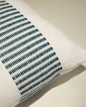 Passage Cushion - Ecru/Sarah Blue