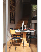 Riviera White Marble Round Table