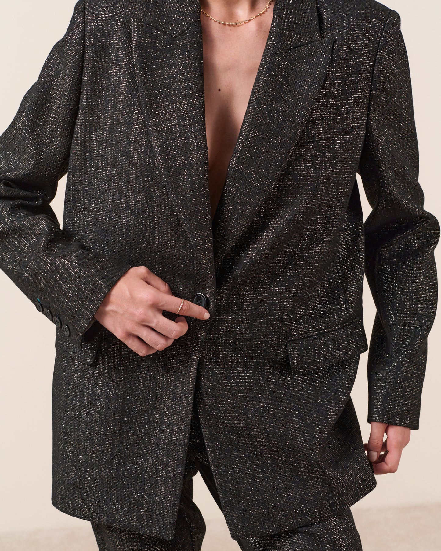Veste Alesia - Noir Or