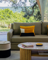 Coussin Echec et Mat - Ocre