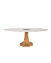 Riviera Oval Table White Marble