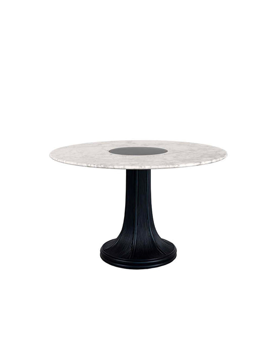 Table ronde Riviera Marbre Noir design Maison Sarah Lavoine Blanc / Noir Marbre   1