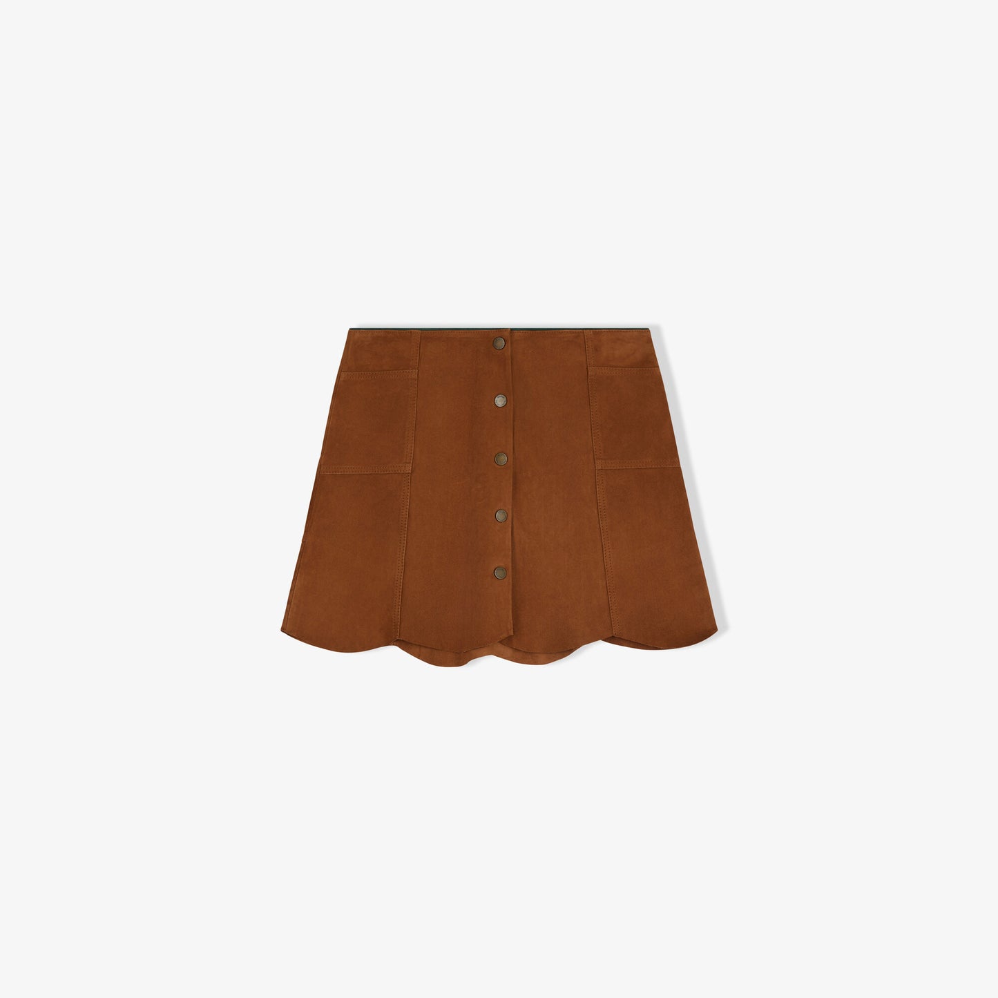 Sophia Suede Skirt - Camel
