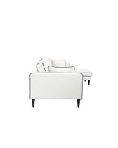Noa right corner sofa - White