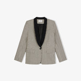 Veste Costume Raye Rousseau -  Noir & Blanc