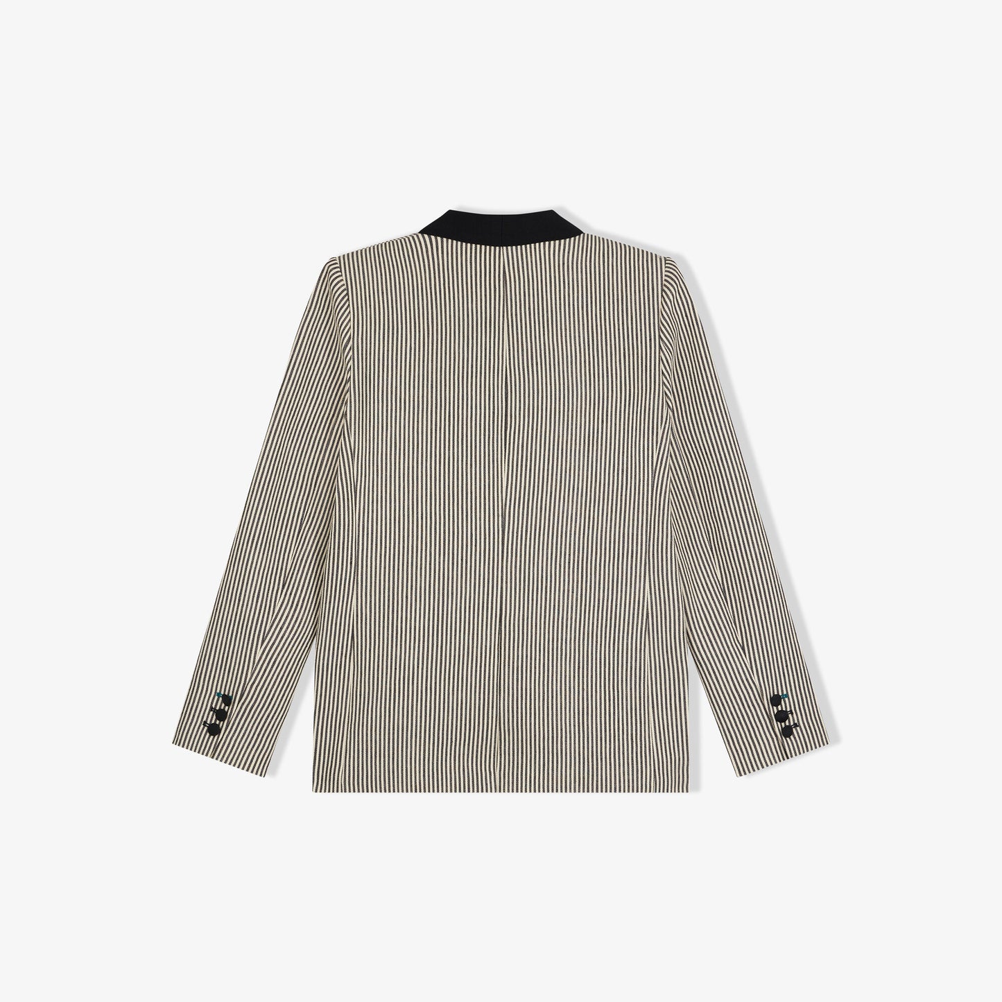 Veste Costume Raye Rousseau -  Noir & Blanc