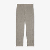 Black &amp; white striped suit pants
