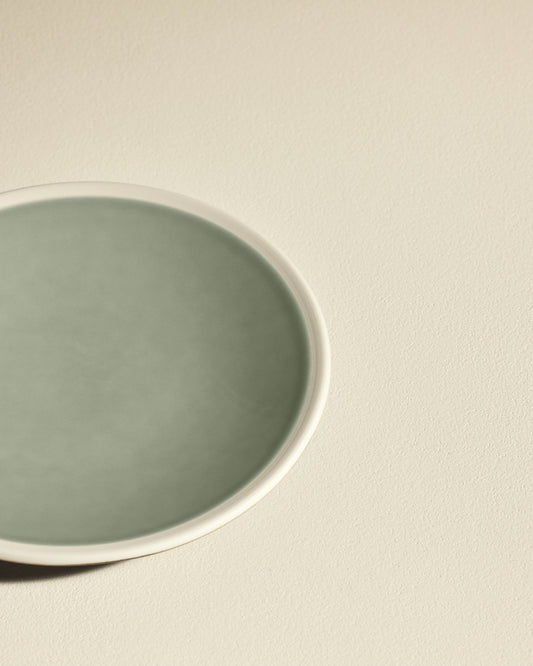 Assiette à dessert Sicilia - Pousse de Tilleul design moderne Maison Sarah Lavoine Pousse de Tilleul Céramique   3
