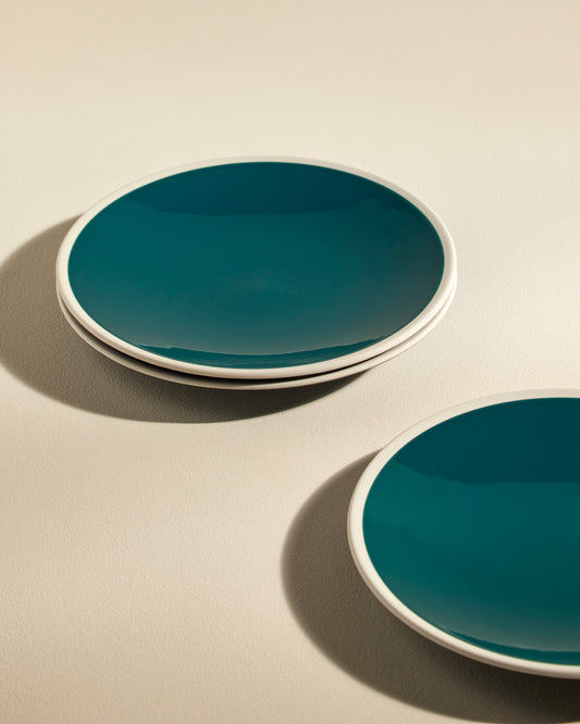Sicilia flat plate - Sarah Blue modern design Maison Sarah Lavoine Blue Sarah Ceramic 4