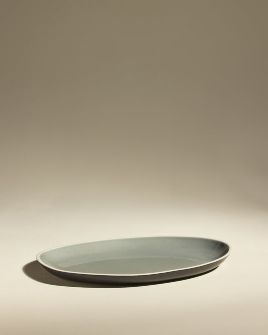 Plat Sicilia - Pousse de Tilleul haut de gamme Maison Sarah Lavoine Pousse de Tilleul Céramique 43 cm 3 cm 1