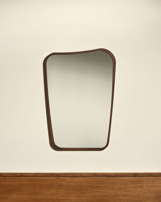 Miroir Organique - Noyer design Maison Sarah Lavoine Noyer Bois 63 cm 90 cm 1
