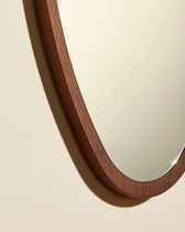 Ovo Mirror - Walnut