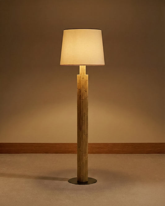 Lampadaire Riviera - Chêne design Maison Sarah Lavoine Chêne Rotin  155 cm 1