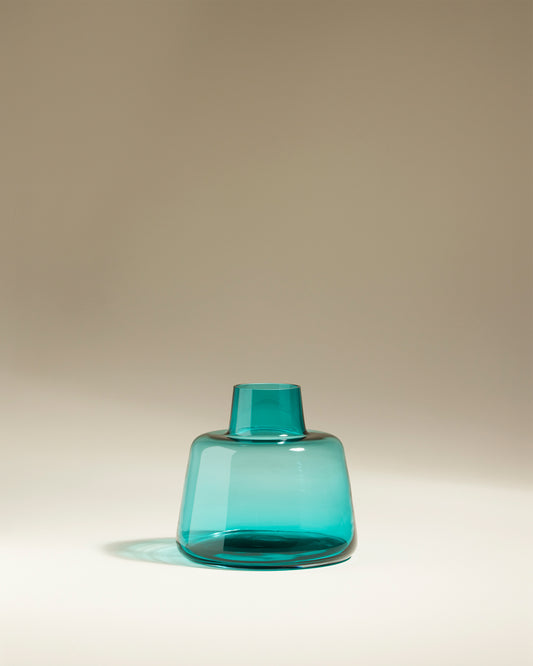 Vase Verre Pure - Bleu Sarah design, céramique Maison Sarah Lavoine Bleu Sarah Verre  23 cm 1