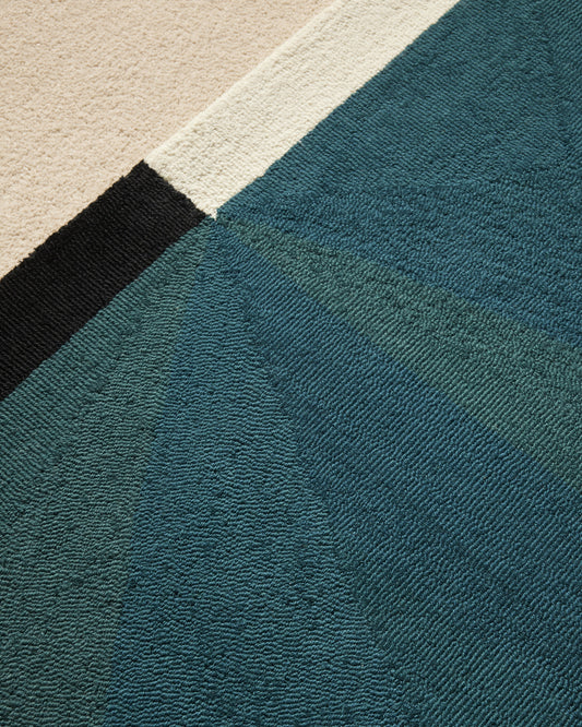Abstract Rug - Blue Sarah design Maison Sarah Lavoine Blue Sarah Wool Small 170 cm | Medium 200 cm | Large 250 cm Small: 240 cm | Medium: 300 cm | Large: 350 cm 4