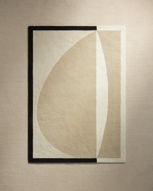 Tapis Abstrait - Lin design Maison Sarah Lavoine Lin Laine Petit 170 cm | Moyen 200 cm | Grand 250 cm Petit 240 cm | Moyen 300 cm | Grand 350 cm 1