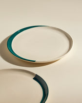 Assiette plate Esquisse - Bleu Sarah